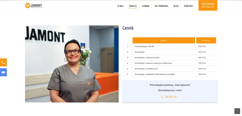 landing page medyczny