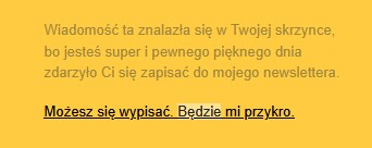 newsletter medyczny - wypisanie