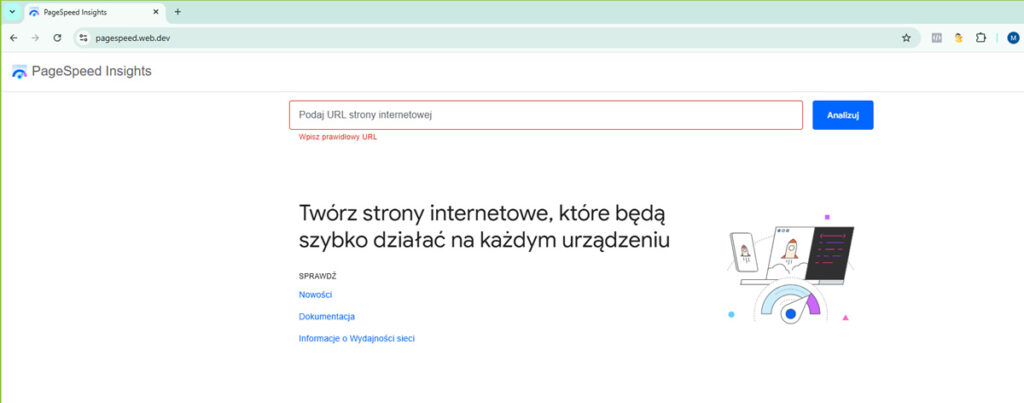 Szybkość ładowania także wpływa na wyniki pozycjonowania