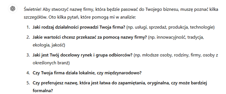 naming Chat GPT