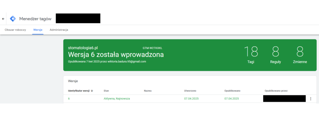 menadżer tagów