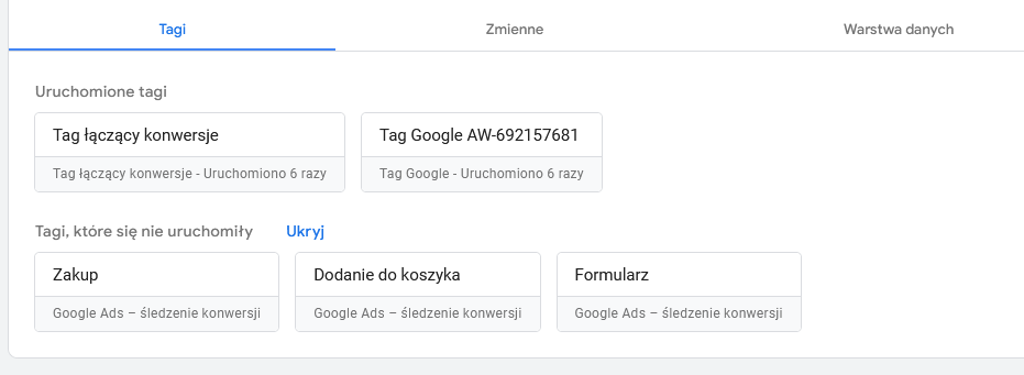 zalety tag managera