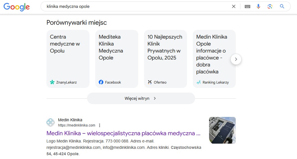 seo placówki medycznej