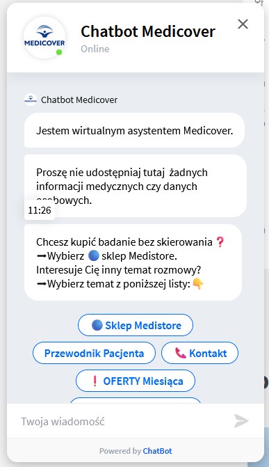 chatbot medyczny